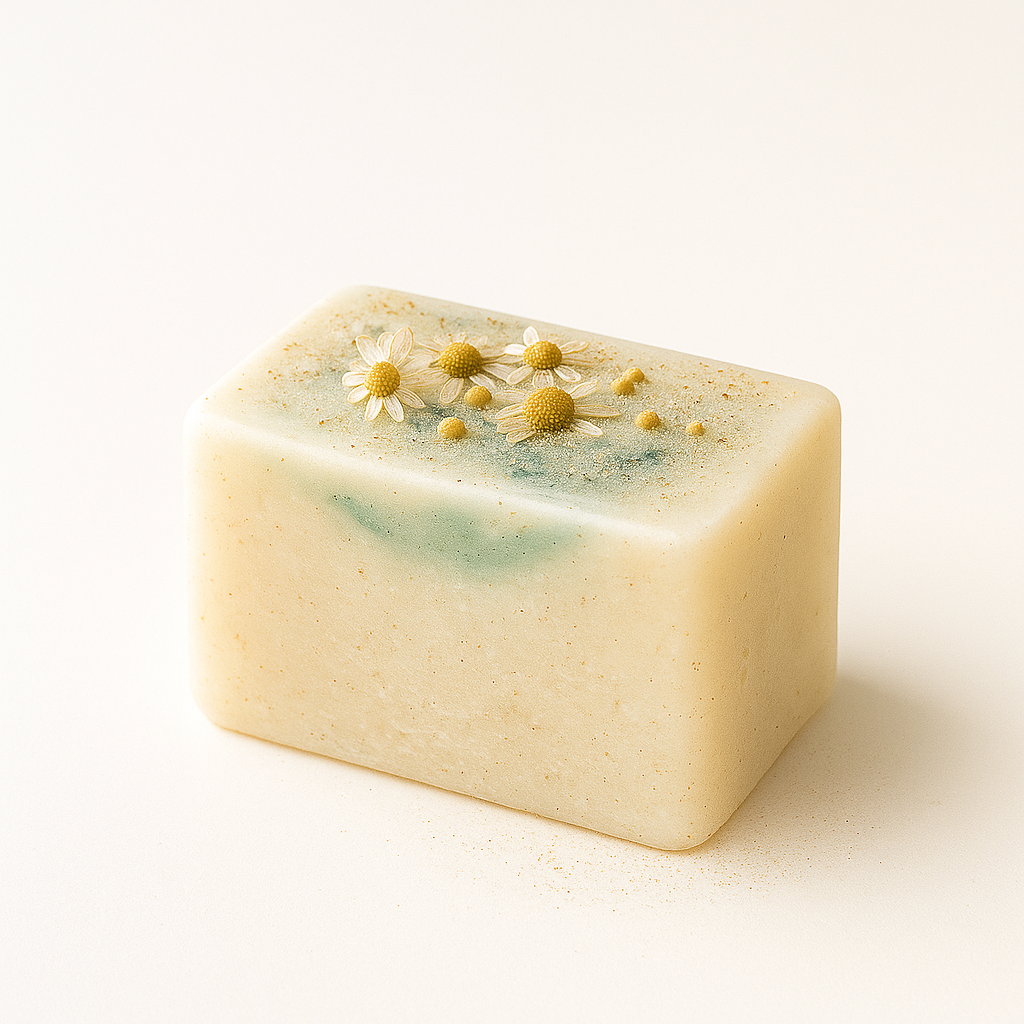 Sabonete artesanal de lavanda com camomila 120g