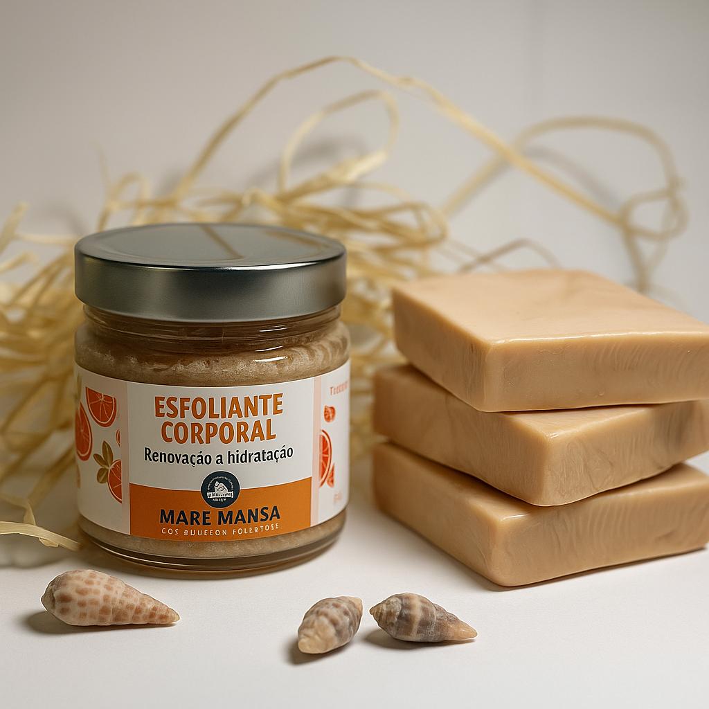 KIT Esfoliante corporal + Sabonete artesanal TANGERINA