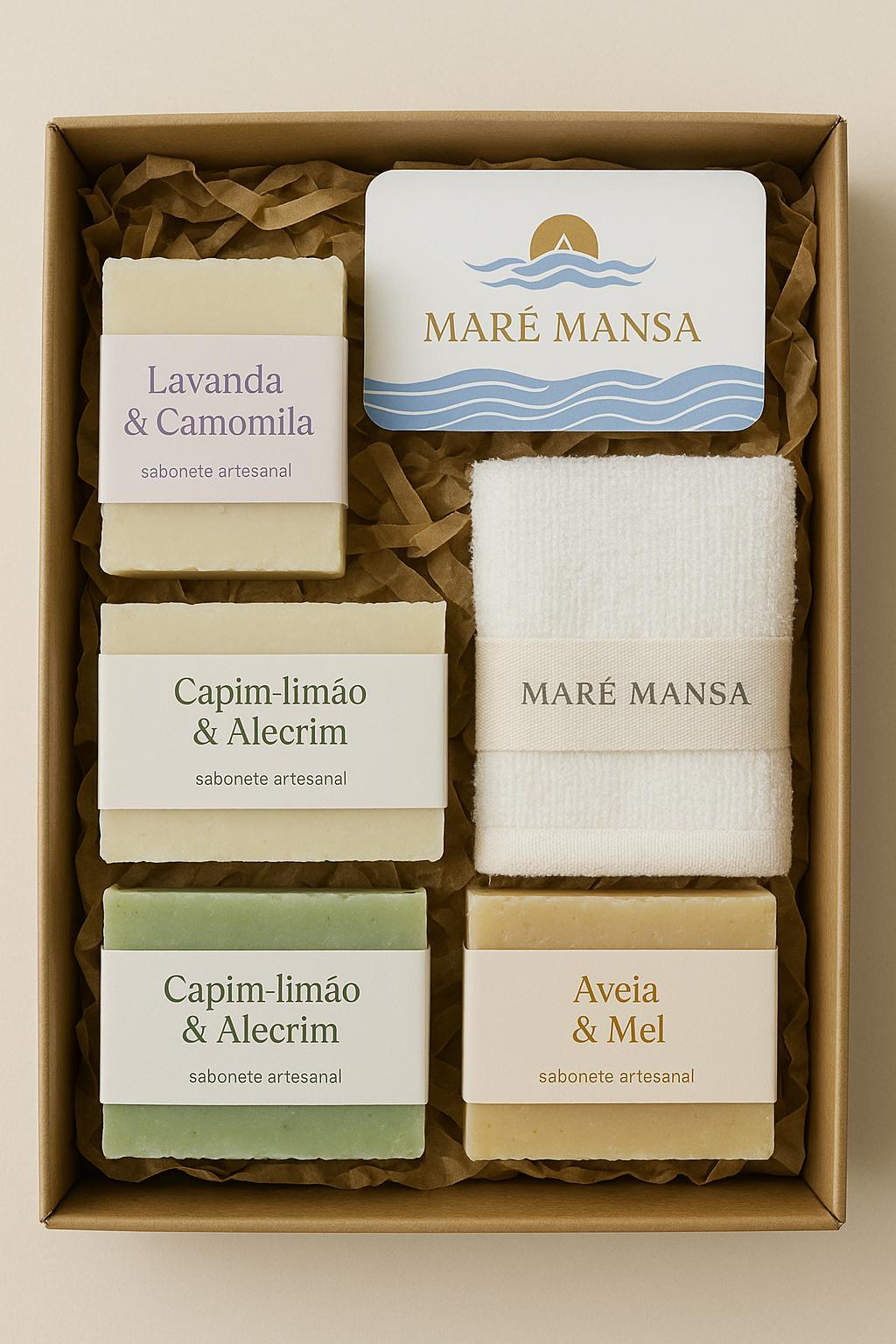 Kit personalizado 4 sabonetes + toalha rosto