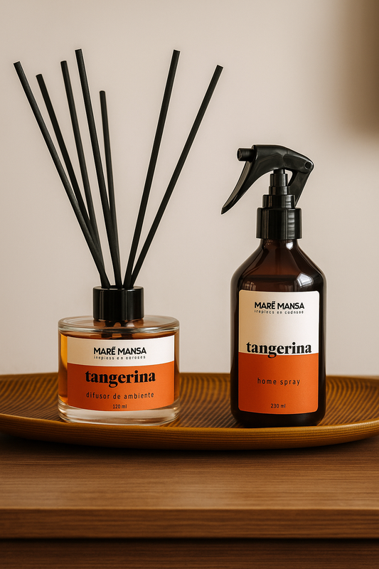 Dupla tangerina: Difusor + Home spray