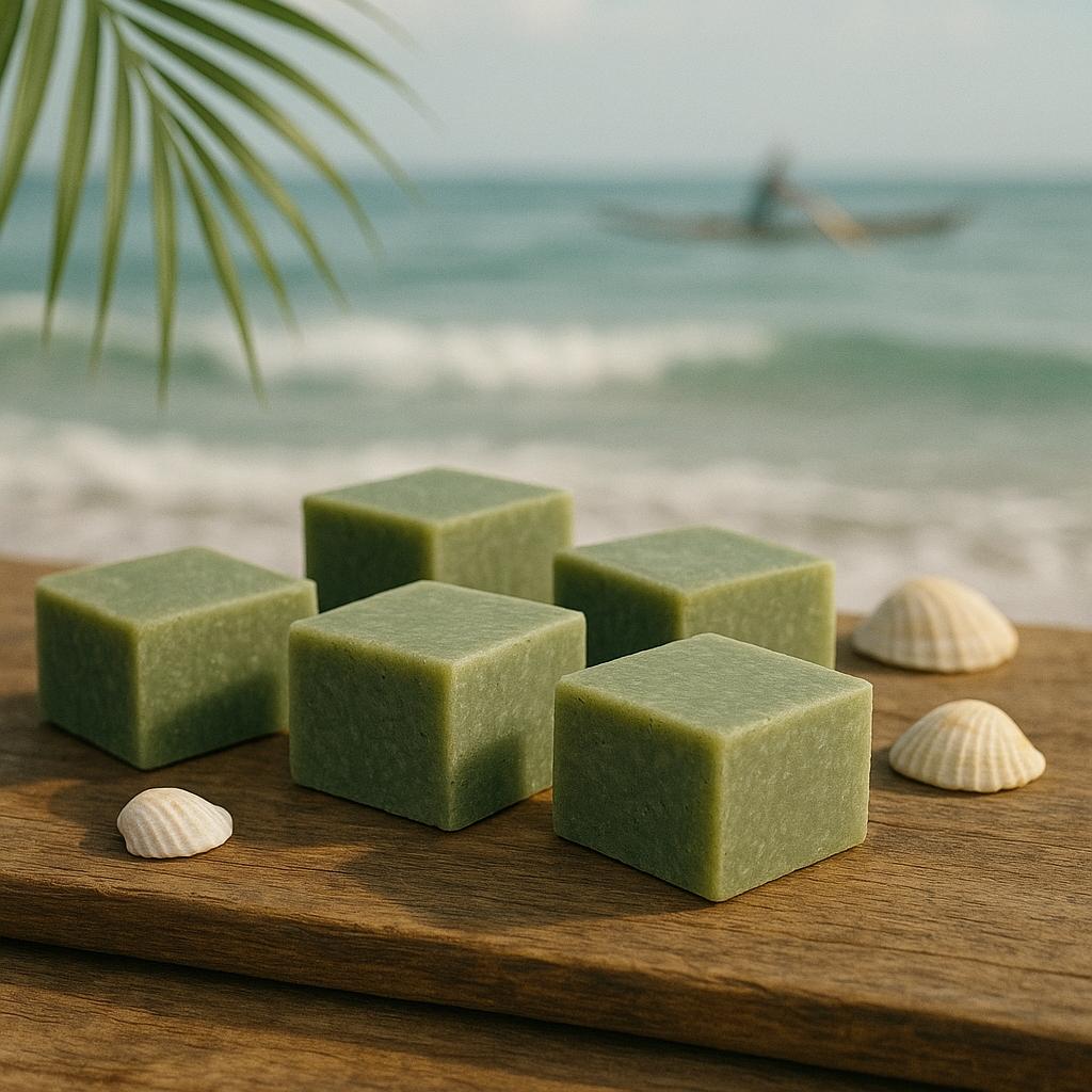 Sabonete artesanal de argila verde 120g