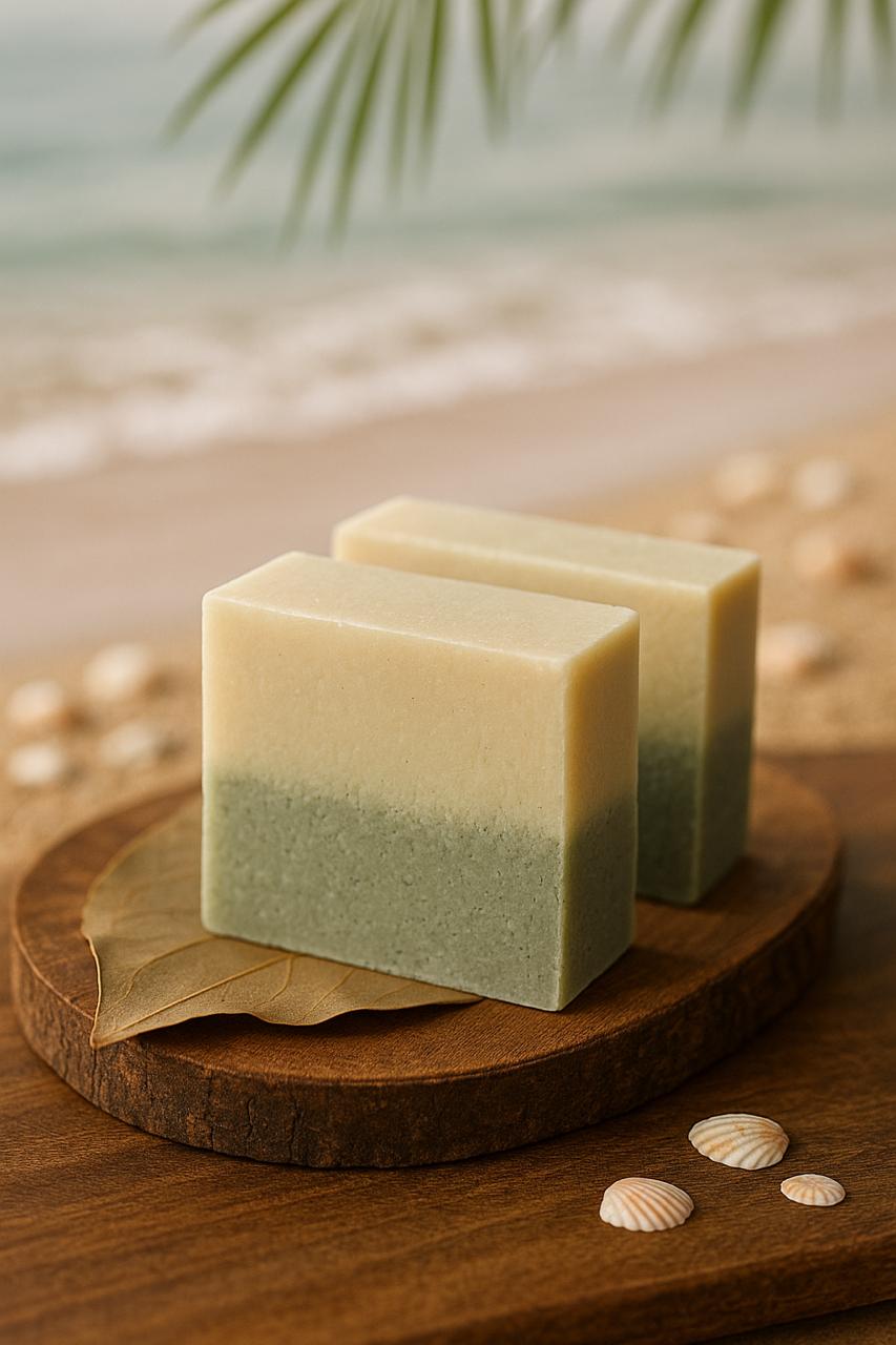 Sabonete artesanal de argila verde 120g