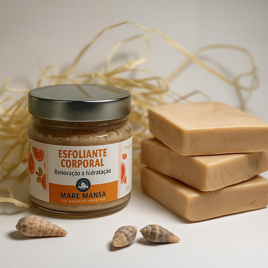 KIT Esfoliante corporal + Sabonete artesanal TANGERINA